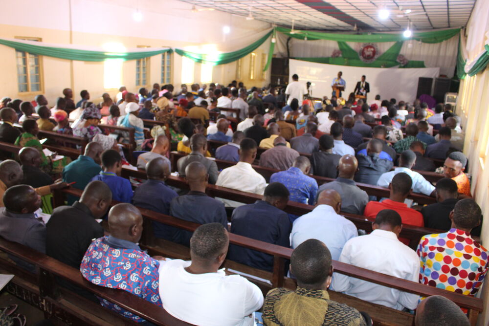 Full room of attendees at the Kenya Disciple Makers Conference