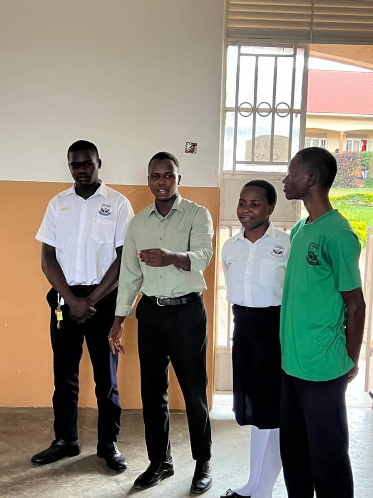 Vision 3:16 students at a school visit